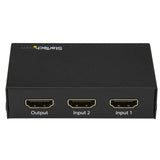 STARTECH 2-Port HDMI Switch - 4K HDMI Switch Box - Ultra HD 4K 60Hz (VS221HD20)