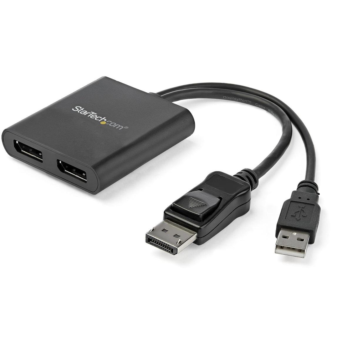 STARTECH 2-Port Multi Monitor Adapter - DisplayPort 1.2 MST Hub - Dual 4K 30Hz or 1080p - USB Bus Powered - Video Splitter for Extended Desktop Mode on Windows PCs Only - DP to 2x DP (MSTDP122DP) (MSTDP122DP)