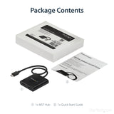 STARTECH 2-Port Multi Monitor Adapter - USB-C to 2x HDMI Video Splitter - USB Type-C to HDMI MST Hub - Dual 4K 30Hz or 1080p 60Hz - Thunderbolt 3 Compatible | Windows Only (MSTCDP122HD) (MSTCDP122HD)