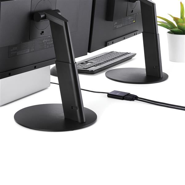 STARTECH 2-Port Multi Monitor Adapter - USB-C to 2x HDMI Video Splitter - USB Type-C to HDMI MST Hub - Dual 4K 30Hz or 1080p 60Hz - Thunderbolt 3 Compatible | Windows Only (MSTCDP122HD) (MSTCDP122HD)
