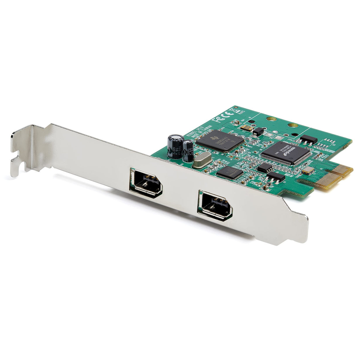 STARTECH 2 Port PCI Express FireWire Card - 1394a Firewire - TI TSB82AA2 Chipset | Windows & Mac Compatible (PEX1394A2V2) (PEX1394A2V2)