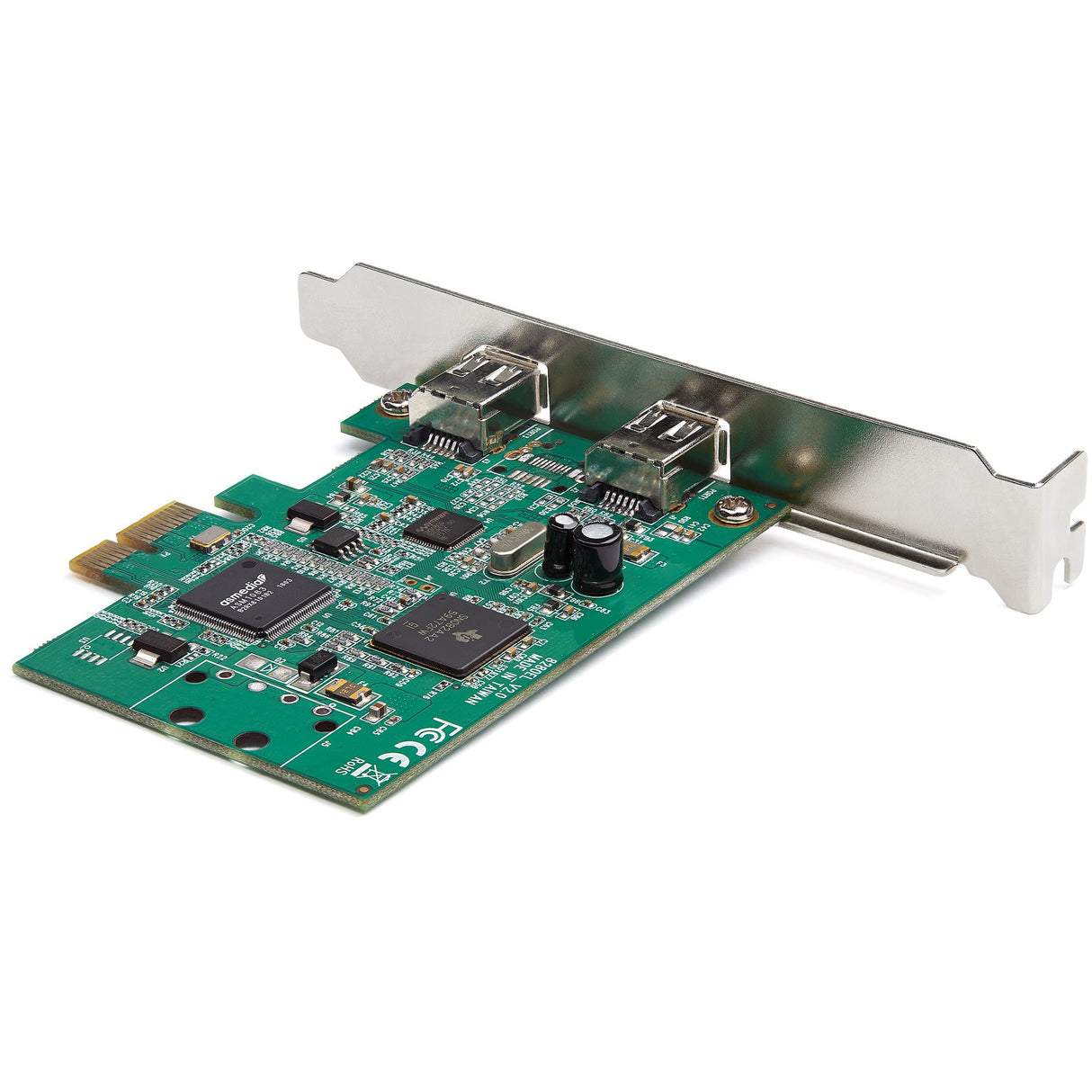 STARTECH 2 Port PCI Express FireWire Card - 1394a Firewire - TI TSB82AA2 Chipset | Windows & Mac Compatible (PEX1394A2V2) (PEX1394A2V2)