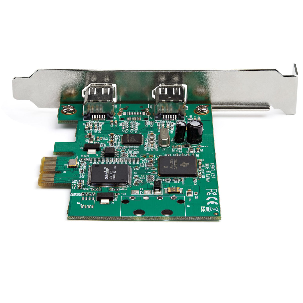 STARTECH 2 Port PCI Express FireWire Card - 1394a Firewire - TI TSB82AA2 Chipset | Windows & Mac Compatible (PEX1394A2V2) (PEX1394A2V2)