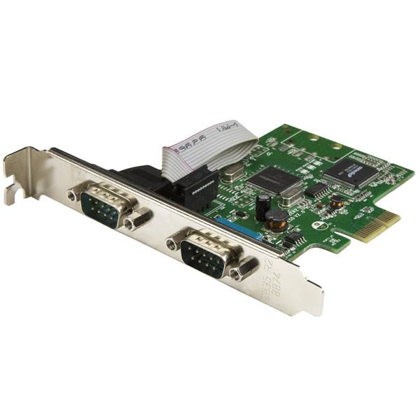 STARTECH 2-Port PCI Express Serial Card with 16C1050 UART - RS232 Low Profile Serial Card - PCI Serial Card (PEX2S1050) (PEX2S1050)