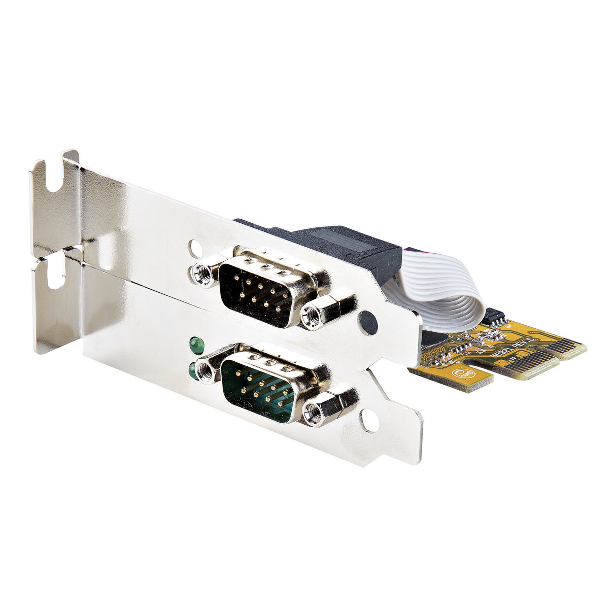STARTECH 2-Port PCI Express Serial Interface Card | Dual Port PCIe to RS232 (DB9) Serial Card | 16C1050 UART | Standard|Low Profile Brackets | COM Retention | For Windows|Linux (21050-PC-SERIAL-CARD) (21050-PC-SERIAL-CARD)