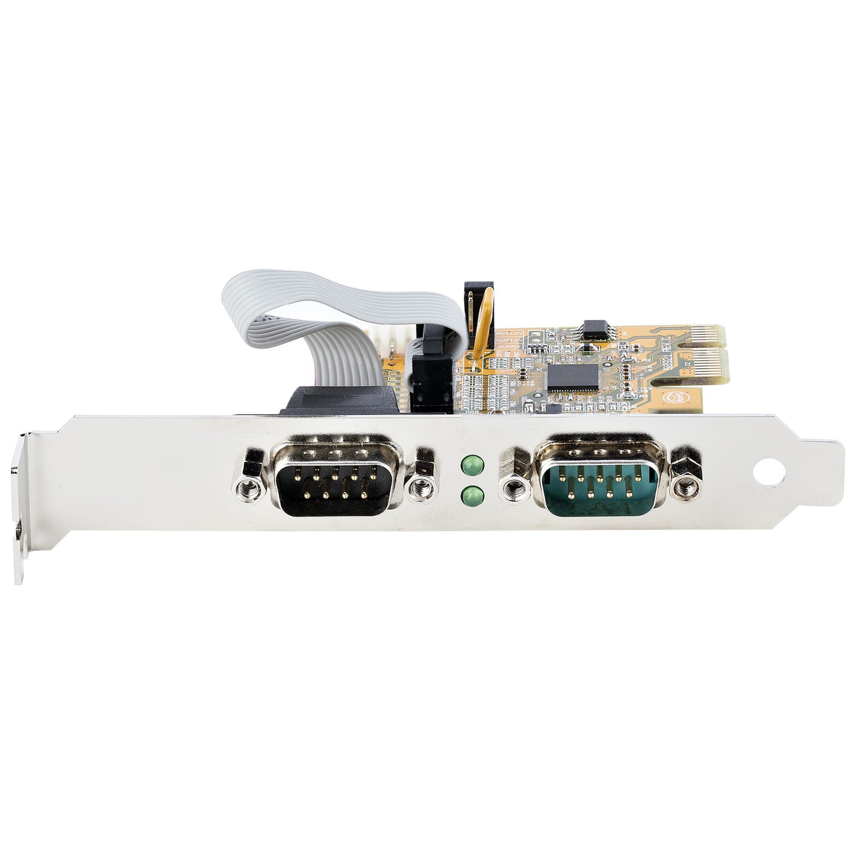 STARTECH 2-Port PCI Express Serial Interface Card | Dual Port PCIe to RS232 (DB9) Serial Card | 16C1050 UART | Standard|Low Profile Brackets | COM Retention | For Windows|Linux (21050-PC-SERIAL-CARD) (21050-PC-SERIAL-CARD)