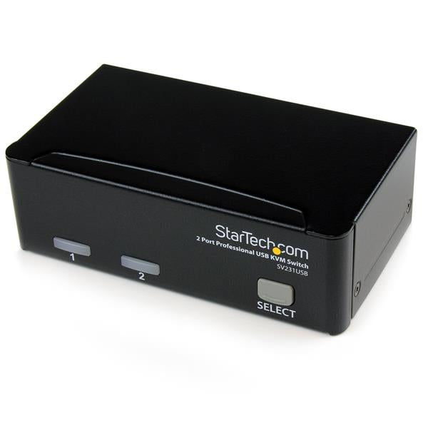 STARTECH 2 Port Professional USB KVM Switch Kit with Cables (SV231USB)