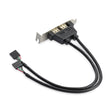 STARTECH 2 Port USB A Female Low Profile Slot Plate Adapter (USBPLATELP)