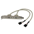 STARTECH 2 Port USB A Female Slot Plate Adapter (USBPLATE)