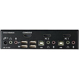 STARTECH 2 Port USB HDMI KVM Switch with Audio and USB 2.0 Hub (SV231HDMIUA)