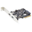 STARTECH 2-Port USB PCIe Card with 10Gbps|port - USB 3.1|3.2 Gen 2 Type-A PCI Express 3.0 x2 Host Controller Expansion Card - Add-On Adapter Card - Full|Low Profile | Windows & Linux (PEXUSB312A3) (PEXUSB312A3)