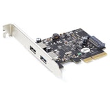 STARTECH 2-Port USB PCIe Card with 10Gbps|port - USB 3.1|3.2 Gen 2 Type-A PCI Express 3.0 x2 Host Controller Expansion Card - Add-On Adapter Card - Full|Low Profile | Windows & Linux (PEXUSB312A3) (PEXUSB312A3)