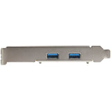 STARTECH 2-Port USB PCIe Card with 10Gbps|port - USB 3.1|3.2 Gen 2 Type-A PCI Express 3.0 x2 Host Controller Expansion Card - Add-On Adapter Card - Full|Low Profile | Windows & Linux (PEXUSB312A3) (PEXUSB312A3)