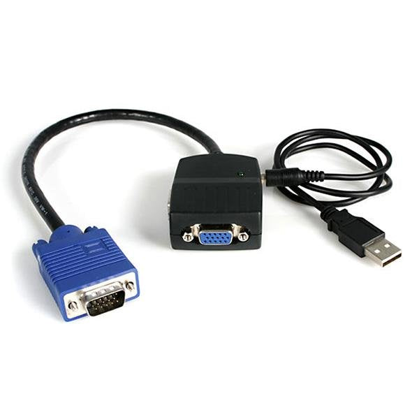 STARTECH 2 Port VGA Video Splitter - USB Powered - 2048x1536 - VGA Video Monitor Splitter Dual Port (ST122LE)