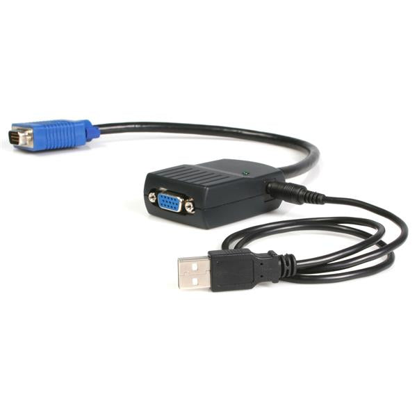 STARTECH 2 Port VGA Video Splitter - USB Powered - 2048x1536 - VGA Video Monitor Splitter Dual Port (ST122LE)