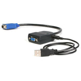 STARTECH 2 Port VGA Video Splitter - USB Powered - 2048x1536 - VGA Video Monitor Splitter Dual Port (ST122LE)