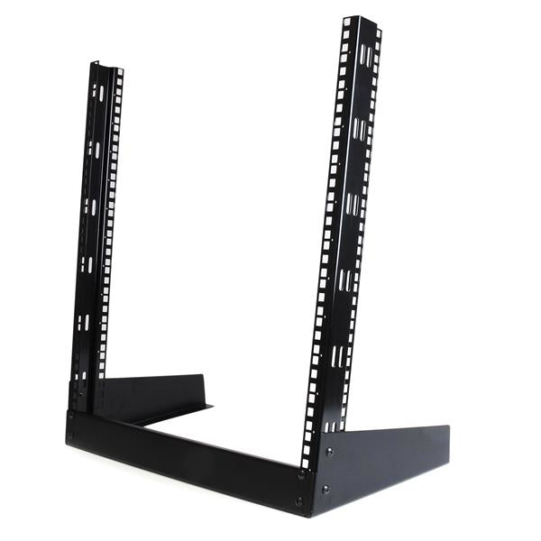 STARTECH 2-Post 12U Desktop Server Rack | Small Open Frame 19in Computer Rack | Compact Network Rack for AV | Studio | Data | IT Equipment | Free Standing Two-Post Home|Office Rack (RK12OD) (RK12OD)