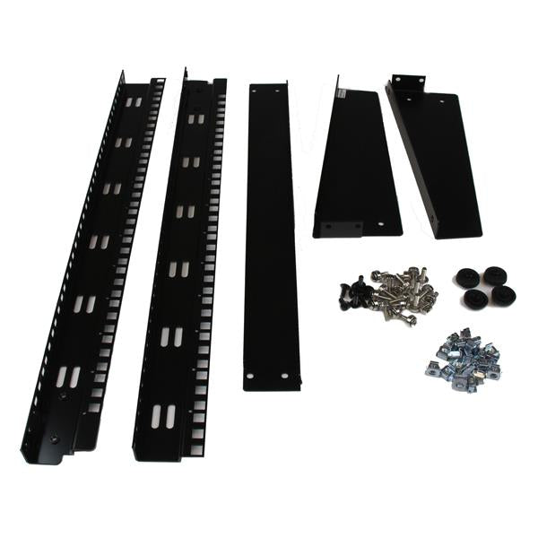 STARTECH 2-Post 12U Desktop Server Rack | Small Open Frame 19in Computer Rack | Compact Network Rack for AV | Studio | Data | IT Equipment | Free Standing Two-Post Home|Office Rack (RK12OD) (RK12OD)