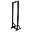 STARTECH 2-Post 42U Mobile Open Frame Server Rack | Two Post 19in Network Rack with Casters | Rolling Open Rack for AV|Data|IT Equipment | Computer Rack for Home|Office Spaces (2POSTRACK42) (2POSTRACK42)