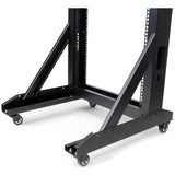 STARTECH 2-Post 42U Mobile Open Frame Server Rack | Two Post 19in Network Rack with Casters | Rolling Open Rack for AV|Data|IT Equipment | Computer Rack for Home|Office Spaces (2POSTRACK42) (2POSTRACK42)