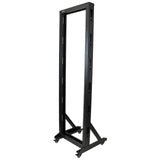 STARTECH 2-Post 42U Mobile Open Frame Server Rack | Two Post 19in Network Rack with Casters | Rolling Open Rack for AV|Data|IT Equipment | Computer Rack for Home|Office Spaces (2POSTRACK42) (2POSTRACK42)