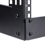 STARTECH 2-Post 4U Desktop Server Rack | Small Open Frame 19in Computer Rack | Compact Network Rack for AV | Studio | Data | IT Equipment | Free Standing Two-Post Home|Office Rack (RK4OD) (RK4OD)