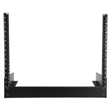 STARTECH 2-Post 8U Desktop Server Rack | Small Open Frame 19in Computer Rack | Compact Network Rack for AV | Studio | Data | IT Equipment | Free Standing Two-Post Home|Office Rack (RK8OD) (RK8OD)