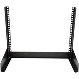 STARTECH 2-Post 8U Desktop Server Rack | Small Open Frame 19in Computer Rack | Compact Network Rack for AV | Studio | Data | IT Equipment | Free Standing Two-Post Home|Office Rack (RK8OD) (RK8OD)