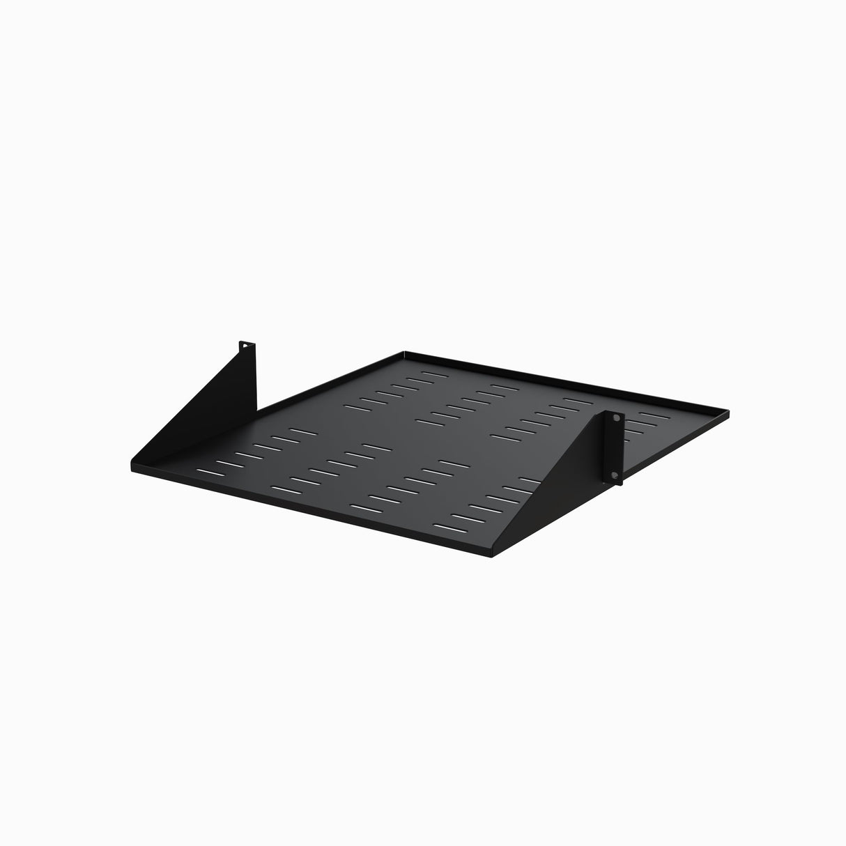 STARTECH 2-Post Server Rack Shelf - Center Mount - 19 Inch -2U - Black - Supports up to 75 lb. (34 kg) - Vented (CABSHF2POSTV2) (CABSHF2POSTV2)