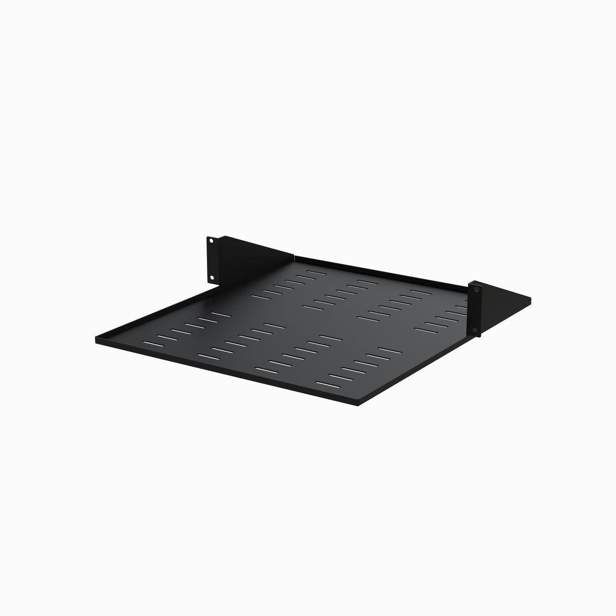 STARTECH 2-Post Server Rack Shelf - Center Mount - 19 Inch -2U - Black - Supports up to 75 lb. (34 kg) - Vented (CABSHF2POSTV2) (CABSHF2POSTV2)