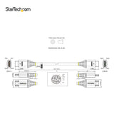 STARTECH 20in (0.5m) Premium Certified HDMI 2.0 Cable - High-Speed Ultra HD 4K 60Hz HDMI Cable with Ethernet - HDR10 | ARC - UHD HDMI Video Cord - For UHD Monitors | TVs | Displays - M|M (HDMMV50CM) (HDMMV50CM)