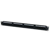 STARTECH 24 Port 1U Rackmount Cat 6 110 Patch Panel - 24 port Network Patch Panel - RJ45 Ethernet 110 type Rack Mount Patch Panel 1U (C6PANEL24)