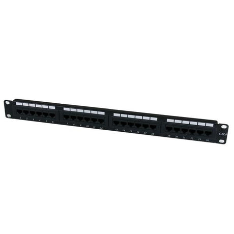 STARTECH 24 Port 1U Rackmount Cat 6 110 Patch Panel - 24 port Network Patch Panel - RJ45 Ethernet 110 type Rack Mount Patch Panel 1U (C6PANEL24)