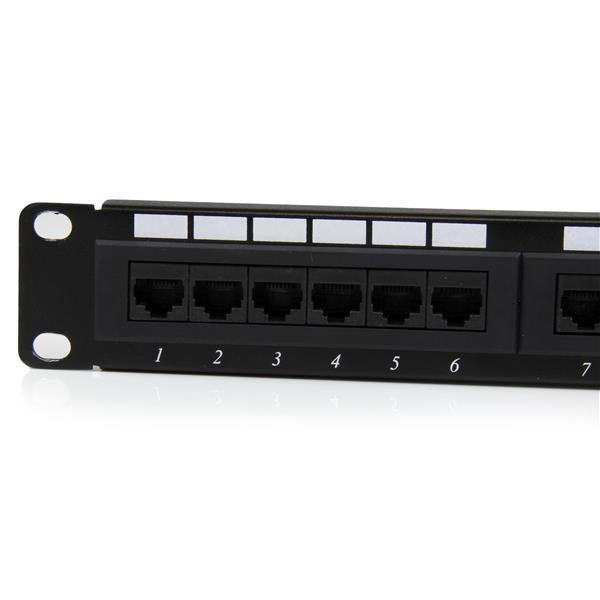 STARTECH 24 Port 1U Rackmount Cat 6 110 Patch Panel - 24 port Network Patch Panel - RJ45 Ethernet 110 type Rack Mount Patch Panel 1U (C6PANEL24)