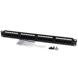 STARTECH 24 Port 1U Rackmount Cat 6 110 Patch Panel - 24 port Network Patch Panel - RJ45 Ethernet 110 type Rack Mount Patch Panel 1U (C6PANEL24)