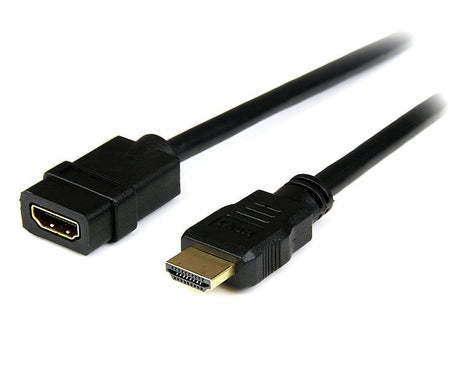 STARTECH 2m (6ft) HDMI Extension Cable - HDMI Male to Female Cable - 4K HDMI Cable Extender - 4K 30Hz UHD HDMI Cable with Ethernet M|F - High Speed HDMI 1.4 Cable - HDMI Cord Extender (HDEXT2M) (HDEXT2M)