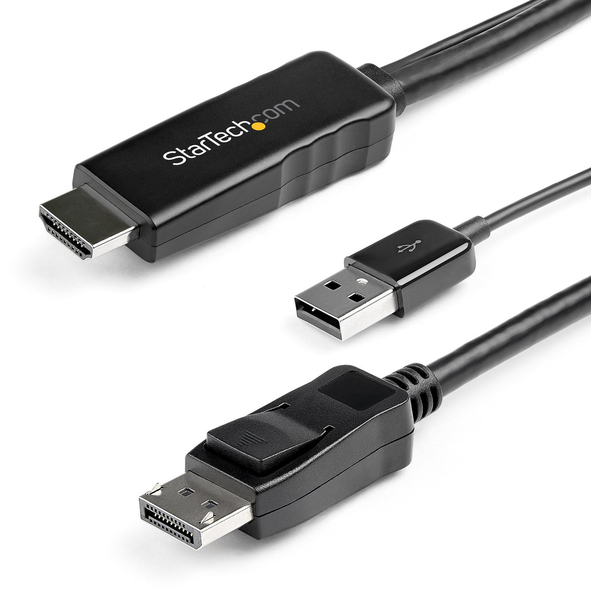 STARTECH 2m (6ft) HDMI to DisplayPort Cable 4K 30Hz - Active HDMI 1.4 to DP 1.2 Adapter Converter Cable with Audio - USB Powered - Mac & Windows - HDMI Laptop to DP Monitor - Male|Male (HD2DPMM2M) (HD2DPMM2M)