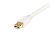 STARTECH 2m (6ft) Mini DisplayPort to DisplayPort 1.2 Cable - 4K x 2K UHD Mini DisplayPort to DisplayPort Adapter Cable - Mini DP to DP Cable for Monitor - mDP to DP Converter Cord (MDP2DPMM2MW) (MDP2DPMM2MW)