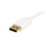 STARTECH 2m (6ft) Mini DisplayPort to DisplayPort 1.2 Cable - 4K x 2K UHD Mini DisplayPort to DisplayPort Adapter Cable - Mini DP to DP Cable for Monitor - mDP to DP Converter Cord (MDP2DPMM2MW) (MDP2DPMM2MW)