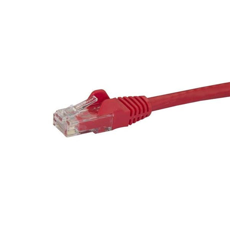 STARTECH 2m CAT6 Ethernet Cable - Red CAT 6 Gigabit Ethernet Wire -650MHz 100W PoE RJ45 UTP Network|Patch Cord Snagless w|Strain Relief Fluke Tested|Wiring is UL Certified|TIA (N6PATC2MRD) (N6PATC2MRD)