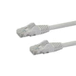 STARTECH 2m CAT6 Ethernet Cable - White CAT 6 Gigabit Ethernet Wire -650MHz 100W PoE RJ45 UTP Network|Patch Cord Snagless w|Strain Relief Fluke Tested|Wiring is UL Certified|TIA (N6PATC2MWH) (N6PATC2MWH)