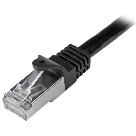 STARTECH 2m Cat6 Patch Cable - Shielded (SFTP) Snagless Gigabit Network Patch Cable - Black Cat 6 Ethernet Patch Lead (N6SPAT2MBK) (N6SPAT2MBK)