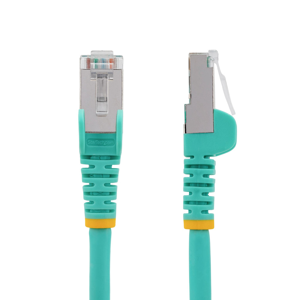 STARTECH 2m CAT6a Ethernet Cable - Low Smoke Zero Halogen (LSZH) - 10 Gigabit 500MHz 100W PoE RJ45 S|FTP Aqua Network Patch Cord Snagless w|Strain Relief (NLAQ-2M-CAT6A-PATCH) (NLAQ-2M-CAT6A-PATCH)