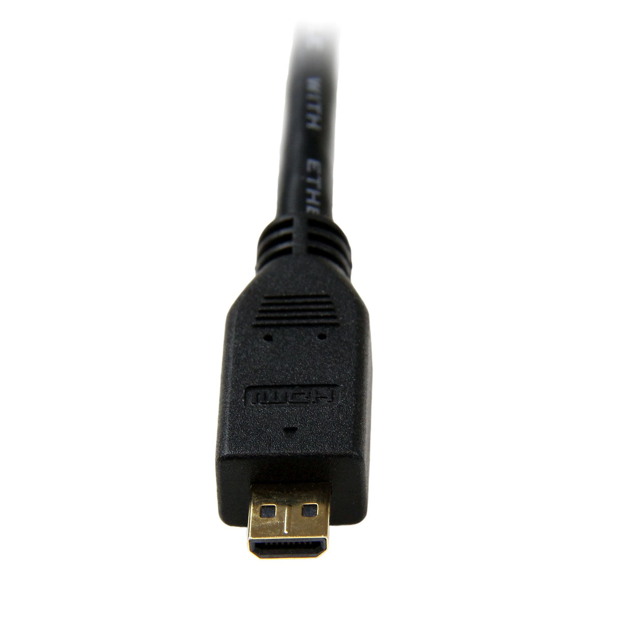 STARTECH 2m Micro HDMI to HDMI Cable with Ethernet - 4K 30Hz Video - Durable High Speed Micro HDMI Type-D to HDMI 1.4 Adapter Cable|Converter Cord - UHD HDMI Monitors|TVs|Displays - M|M (HDADMM2M) (HDADMM2M)
