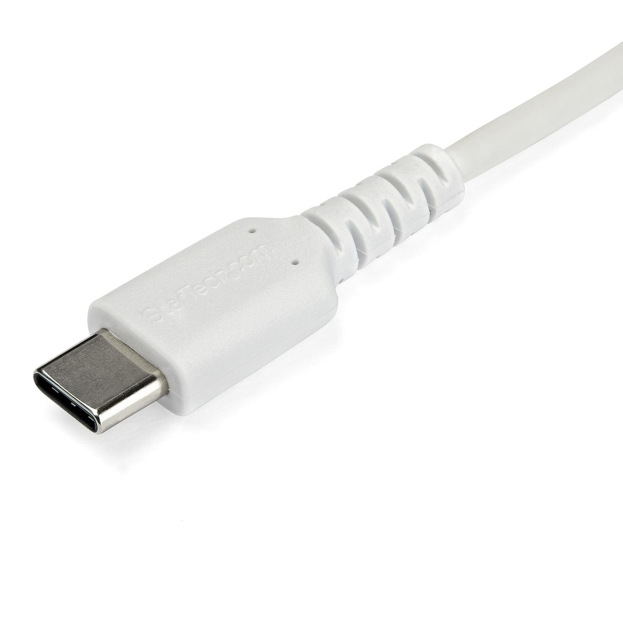 STARTECH 2m USB C Charging Cable - Durable Fast Charge & Sync USB 2.0 Type C to USB C Laptop Charger Cord - TPE Jacket Aramid Fiber M|M 60W White - S10 S20 iPad Pro MS Surface (RUSB2AC2MW) (RUSB2CC2MW)