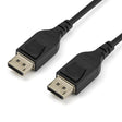 STARTECH 2m VESA Certified DisplayPort 1.4 Cable - 8K 60Hz HBR3 HDR - 6ft Super UHD DisplayPort to DisplayPort Monitor Cord - Ultra HD 4K 120Hz DP 1.4 Slim Video Cable M|M DP Connector (DP14MM2M) (DP14MM2M)