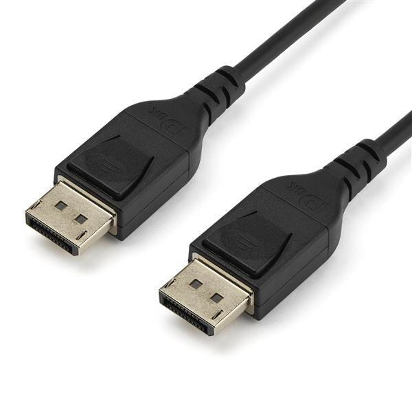STARTECH 2m VESA Certified DisplayPort 1.4 Cable - 8K 60Hz HBR3 HDR - 6ft Super UHD DisplayPort to DisplayPort Monitor Cord - Ultra HD 4K 120Hz DP 1.4 Slim Video Cable M|M DP Connector (DP14MM2M) (DP14MM2M)