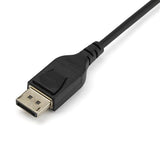 STARTECH 2m VESA Certified DisplayPort 1.4 Cable - 8K 60Hz HBR3 HDR - 6ft Super UHD DisplayPort to DisplayPort Monitor Cord - Ultra HD 4K 120Hz DP 1.4 Slim Video Cable M|M DP Connector (DP14MM2M) (DP14MM2M)