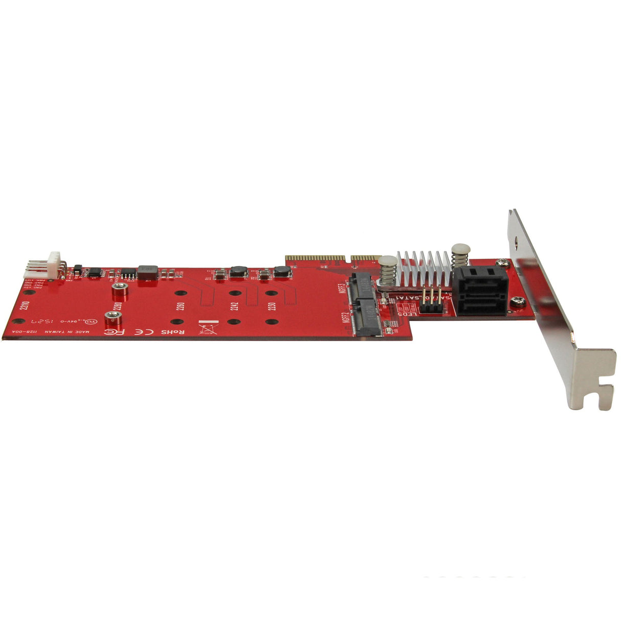STARTECH 2x M.2 NGFF SSD RAID Controller Card plus 2x SATA III Ports - PCIe - Two Slot PCI Express M.2 RAID Card plus Two SATA Ports (PEXM2SAT3422) (PEXM2SAT3422)