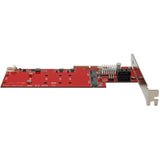 STARTECH 2x M.2 NGFF SSD RAID Controller Card plus 2x SATA III Ports - PCIe - Two Slot PCI Express M.2 RAID Card plus Two SATA Ports (PEXM2SAT3422) (PEXM2SAT3422)